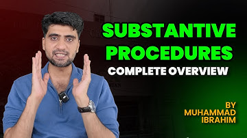 𝐒𝐮𝐛𝐬𝐭𝐚𝐧𝐭𝐢𝐯𝐞 𝐏𝐫𝐨𝐜𝐞𝐝𝐮𝐫𝐞𝐬 𝐢𝐧 𝐀𝐮𝐝𝐢𝐭 | 𝐂𝐨𝐦𝐩𝐥𝐞𝐭𝐞 𝐎𝐯𝐞𝐫𝐯𝐢𝐞𝐰 𝐛𝐲 𝐌𝐮𝐡𝐚𝐦𝐦𝐚𝐝 𝐈𝐛𝐫𝐚𝐡𝐢𝐦