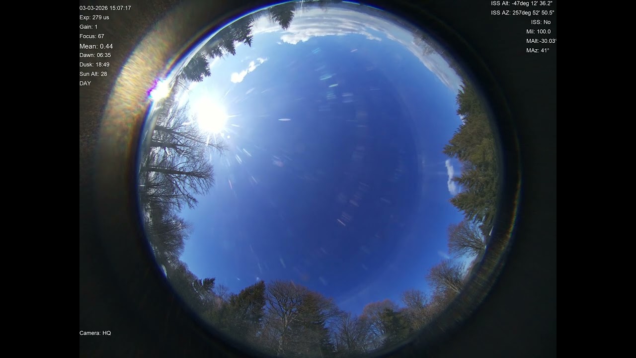 2026-03-03 All sky camera capture from Poiana Rusca Mountains, Romania