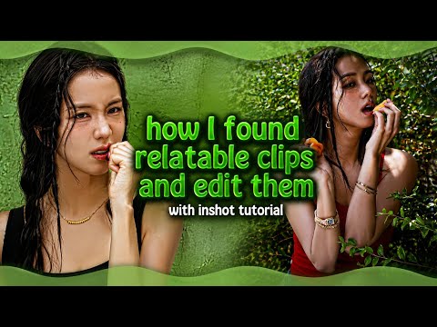 How I found relatable clips and edit them with white line! [Inshot tutorial + pinterest] #tutorial