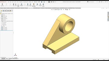 SolidWorks Tutorial | Exercise #73 | How to Make a Mechanical Bracket