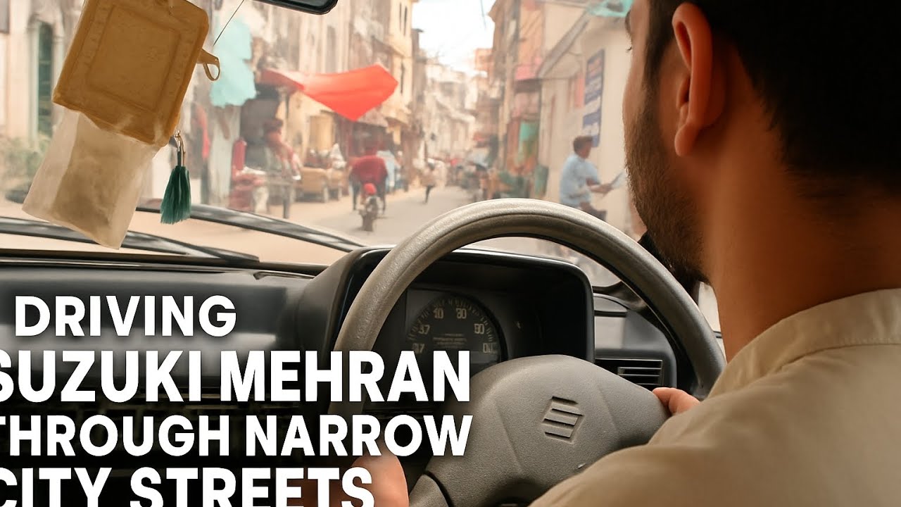 Driving Suzuki Mehran Through Narrow City Streets | Real Urban Experience!