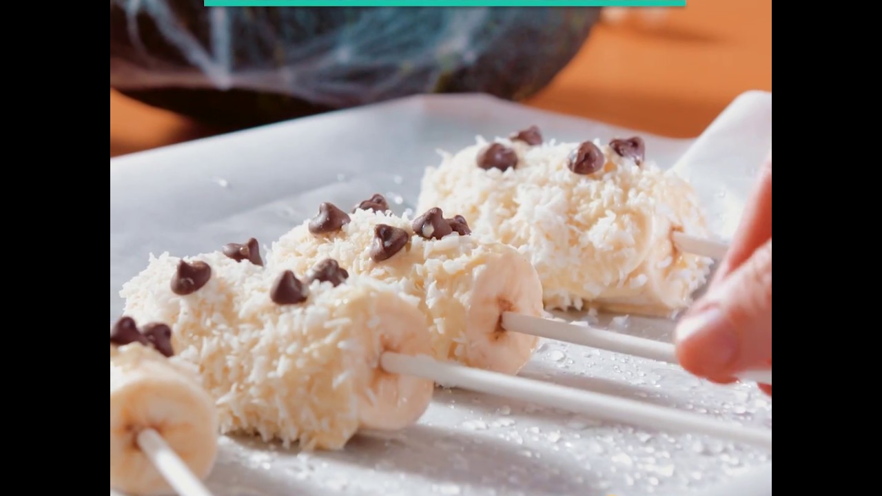 CelebrateHalloween Frozen Banana Ghosts Recipe YouTube