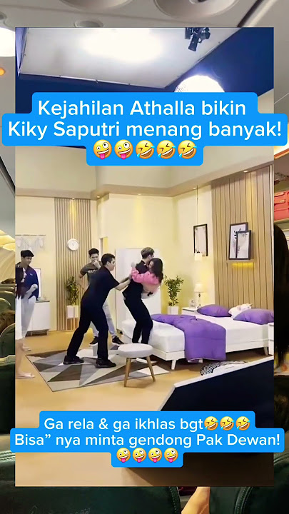 Kiky Saputri menang banyak di gendong Verrel!🔥🤣 #verrelbramasta #kikysaputri #athallanaufal
