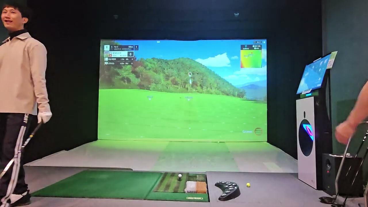 #골프존 #명량골프 #25년 12월 #클럽모우 cc 1번홀~ #아이언 어케쳐?