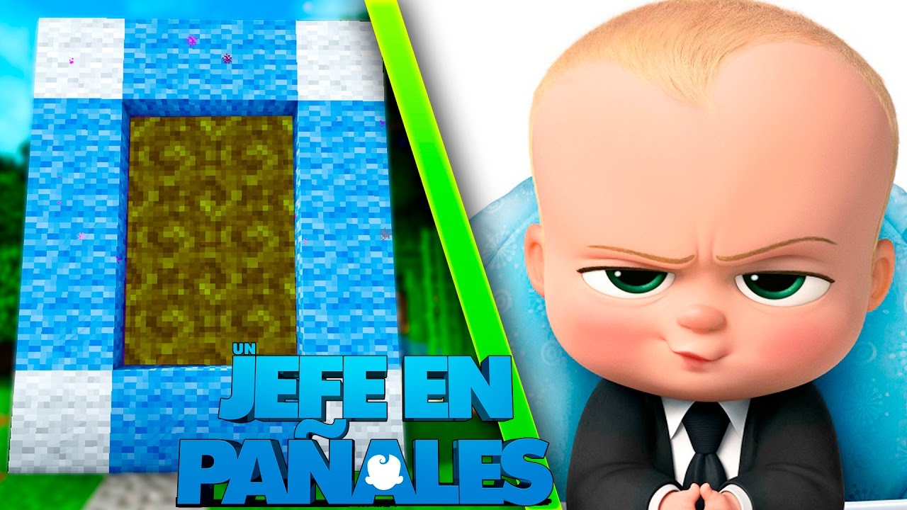Minecraft Como hacer un portal a la dimension de UN JEFE EN PAÑALES | PORTAL DE JEFE EN PAÑALES - YouTube