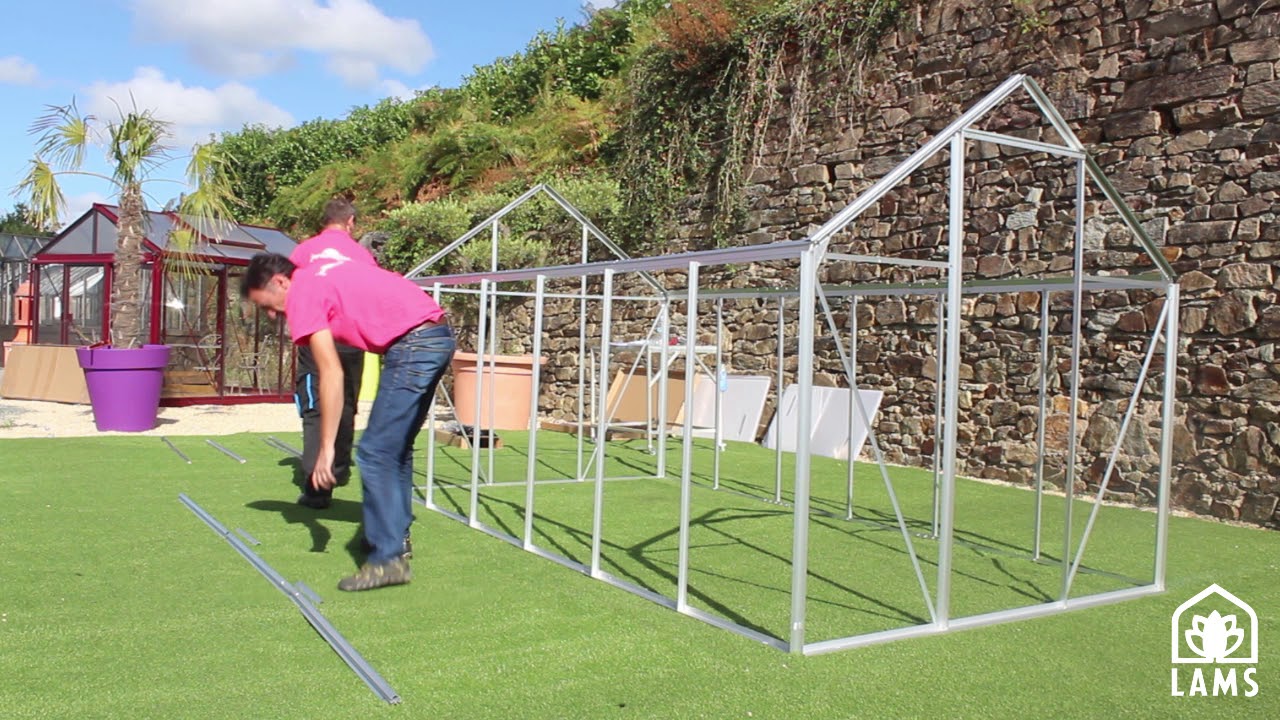 Montage de la serre de jardin BASILIC