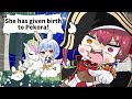 Marine is surprised because Pekora mommy has some unicorns.[Animated Hololive/Eng sub]