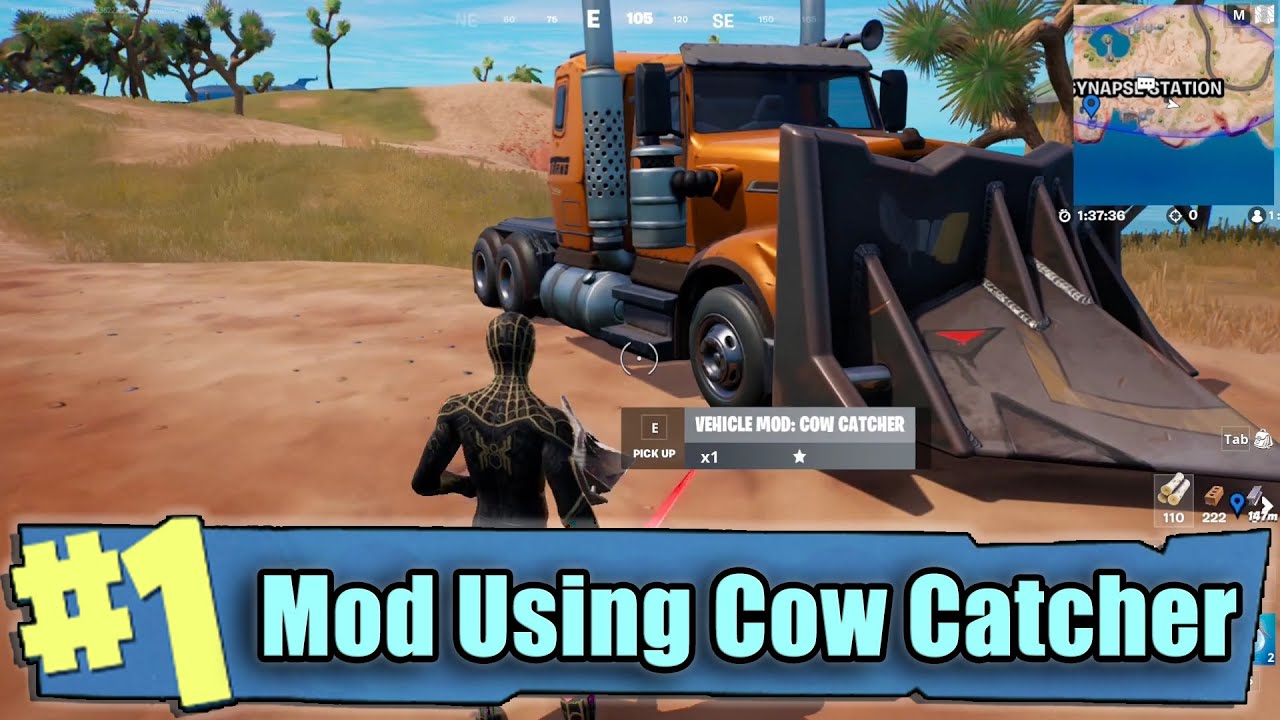 Mod a vehicle with the Cow Catcher [1] // Fortnite Week 3 Seasonal Quests