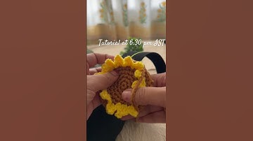Tutorial is out🎉🥳at 6:30 pm IST..let me know from which place you are watching #shorts #crochet