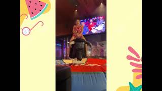 Benidorm Crazy Girls Bull Riding In Benidorm Spain Machinecal Bull Benidorm Bull