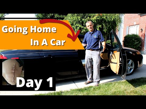 How to get in a car after knee surgery 🚗** Total Knee Replacement ** 🚕 #totalkneereplacement