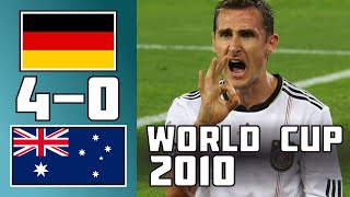 Germany 4 - 0 Australia | World Cup 2010