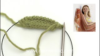 How to start a shawl with a little i-cord