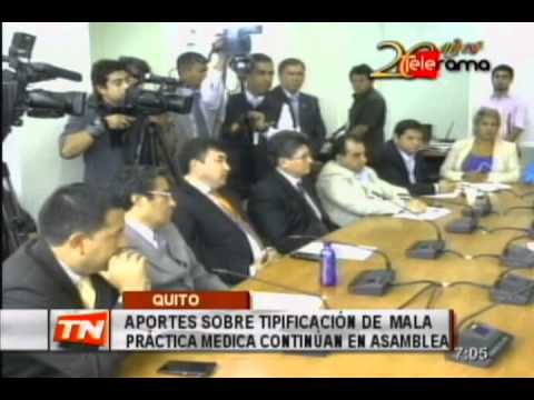 Aportes sobre tipificación de mala práctica médica continúan en asamblea