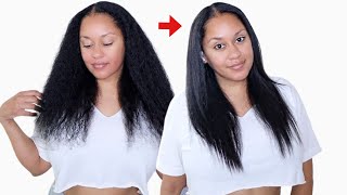 IT&#39;S SILK PRESS SUMMER! | My *NEW* Curly to Straight Routine | Summer 2023