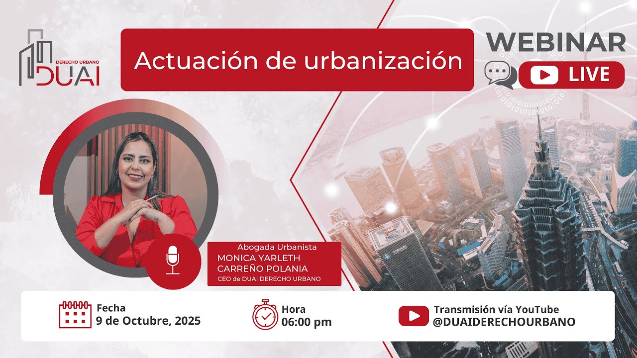 ⚪ #Webinar  Actuación de urbanización