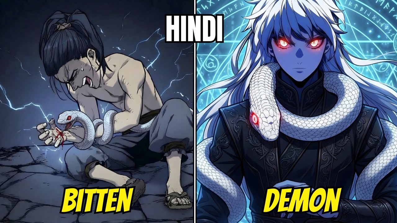 Bitten By Snakes He Became Strongest Demon | Manhwa in Hindi
