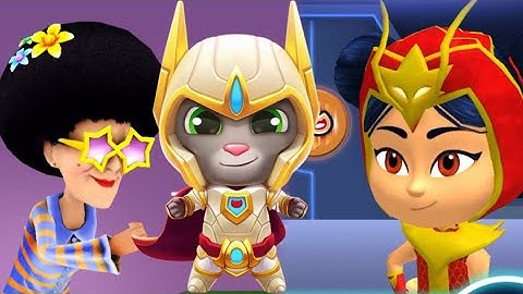 Talking Tom Hero Dash vs PJ Masks Power Heroes vs Angry Gran Run (Gameplay #709)