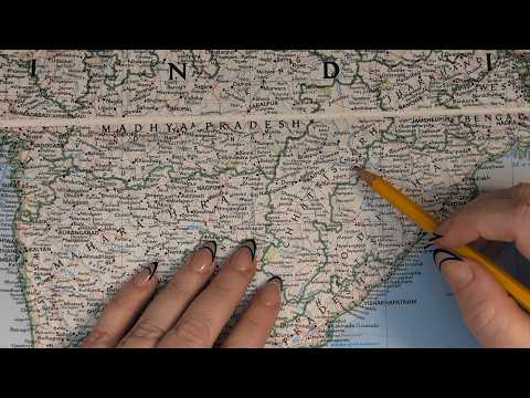 ASMR ~ Chhattisgargh, India History & Geography ~ Soft Spoken Map Tracing Google Earth thumbnail