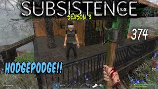 Subsistence S3 ep 374 | Its Hodgepodge Day!! | Base building| survival games| crafting