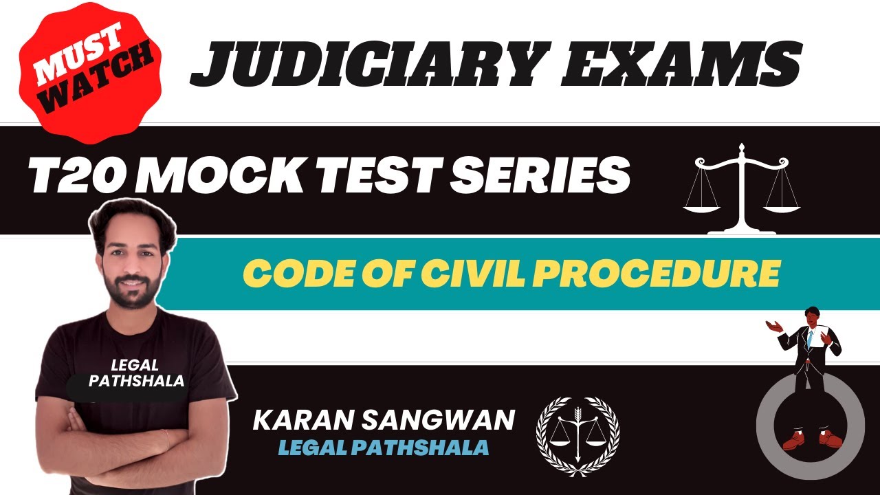 Code of Civil Procedure | CPC | Mock Test | Punjab ADA Exam | T20 Mock Test Series | Karan Sir
