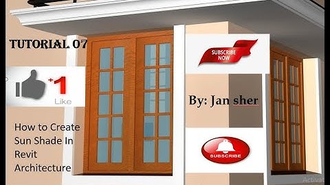 How To Create Sun Shade In Revit Architecture