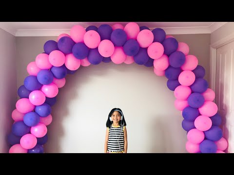 How to make balloon arch without stand / Spiral balloon