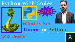 Sets Union in Python | Python with Codes 2024 | Urdu Hindi