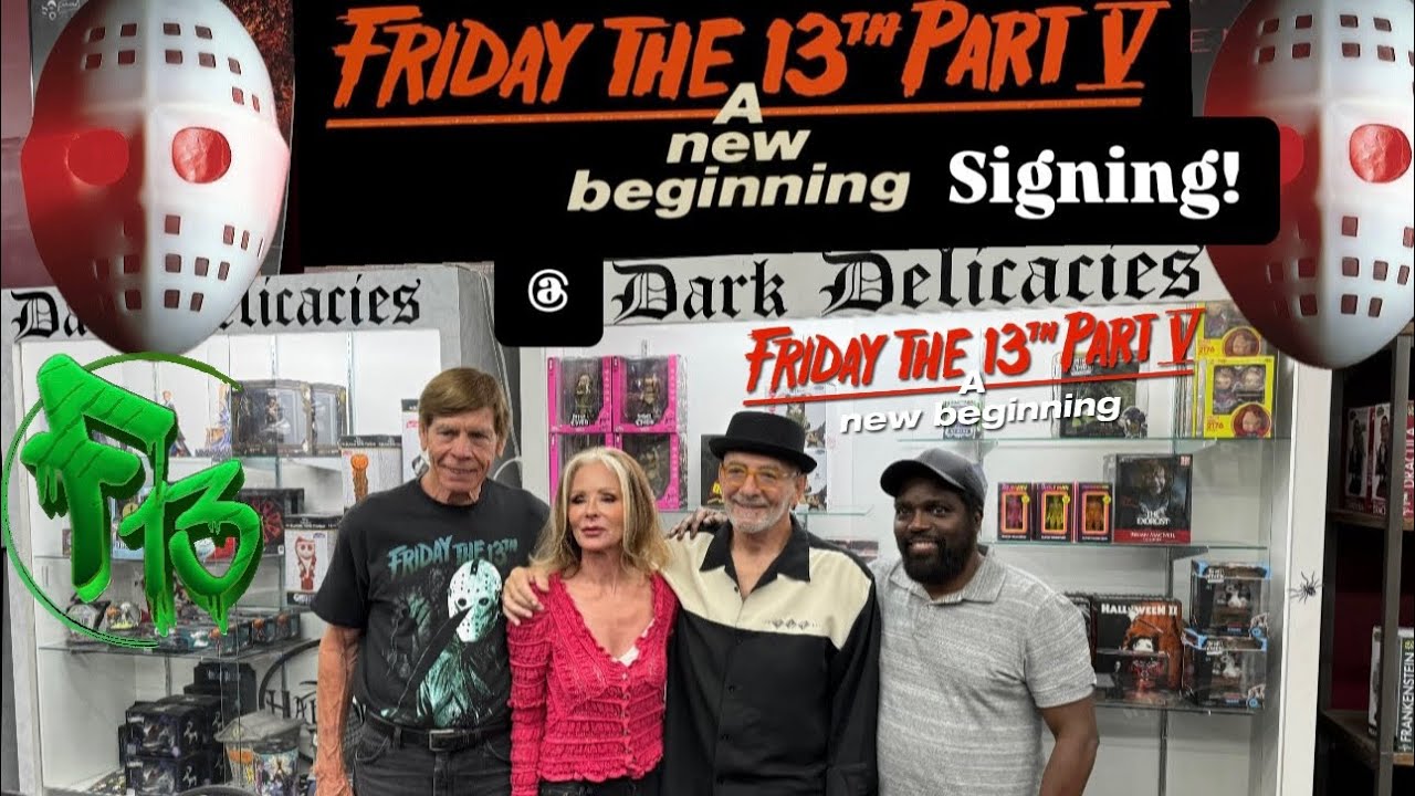 Friday the 13th part 5 signing at Dark Delicacies!! 