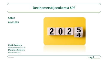 Information video SPF members 2025