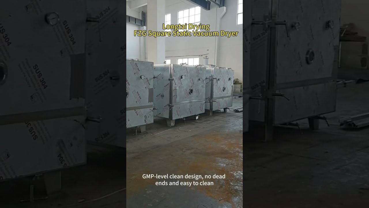 FZG Square Vacuum Drying Box Steam Hot Water Thermal Oil Electric Heating Food Chemical Dryer