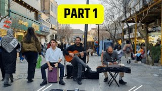 Performing Iranian music in the streets of Tehran among a crowed of People_Cover by NOTE LA _ Part 1