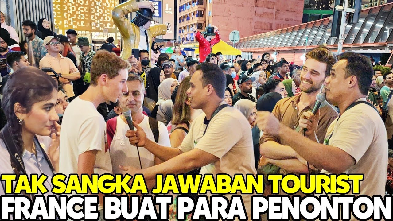 Tepukan Gemuruh Penonton Buat Pelancong Dari france,Tak Sangka Mereka pun Suka Nasi Lemak"