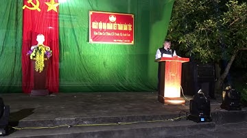 Phát biểu khai mạc ngày hội Đại đoàn kết toàn dân tộc khu dân cư thôn Cổ Trinh xã Anh Sơn 2023