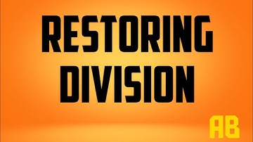 RESTORING DIVISION