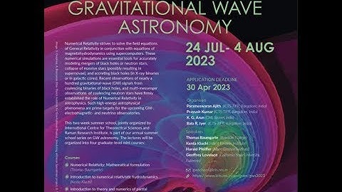 Next generation Numerical Relativity for Modeling Binary Black Holes Lecture 1  by Geoffrey Lovelace