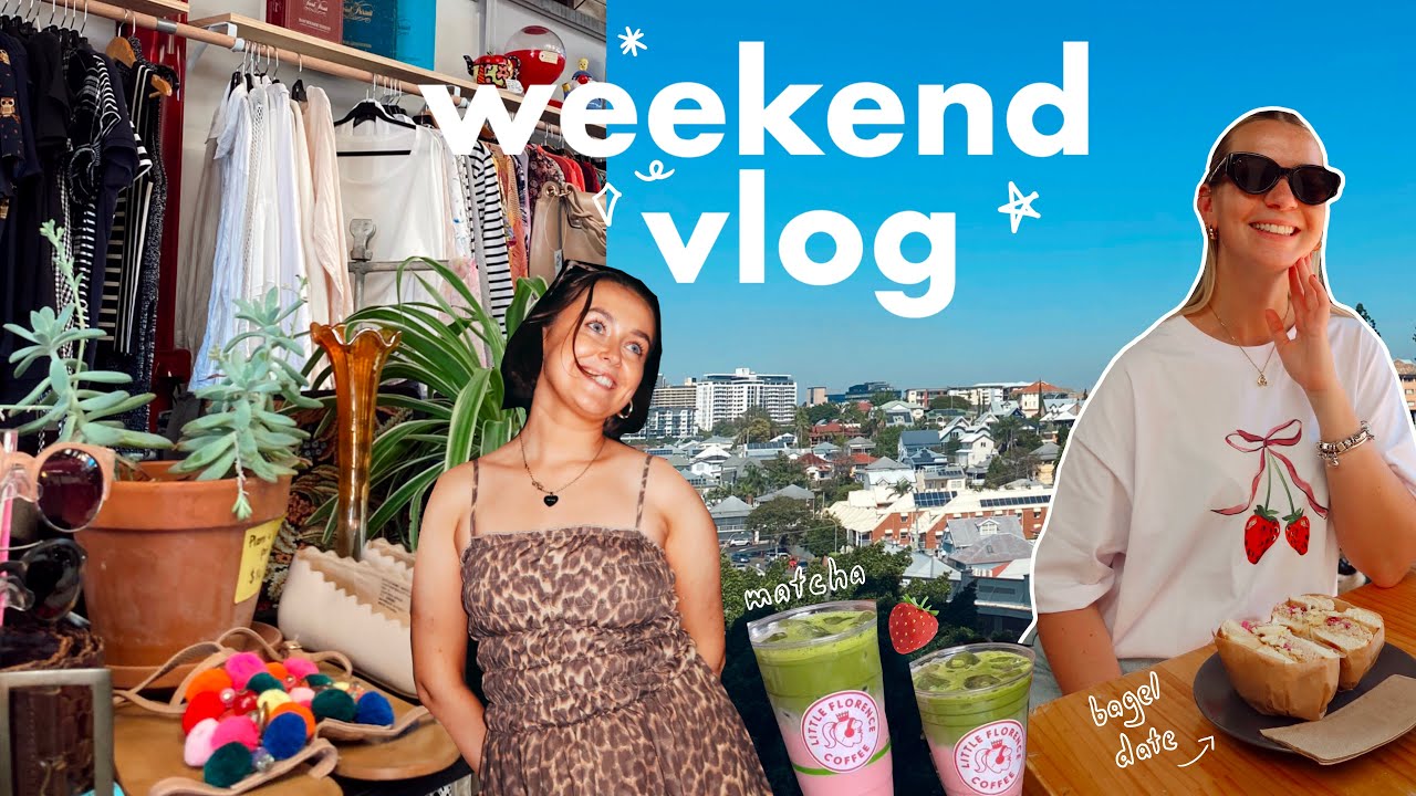 eat street market & thrifting in brisbane 🍵 life in australia ⭐️