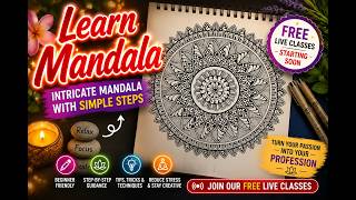 FREE Live Mandala Art Classes 🎨 | Join Now & Start Creating Beautiful Mandalas