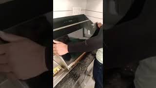 chimney glass opening!🤗 chimney service! chimney deer cleaning