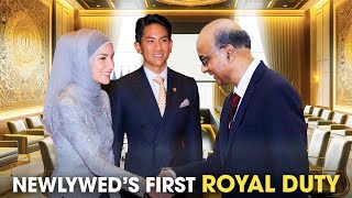 Newlywed's First Royal Duty: Anisha Can Not Hide Her Nervousness Behind Radiant Smile