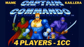 Captain Commando 1cc - 4 Players via MAME (Kaillera)