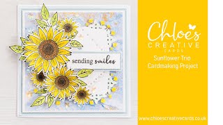 Chloes Creative Cards Sunflower Trio Cardmaking Project with Chloe Endean screenshot 4