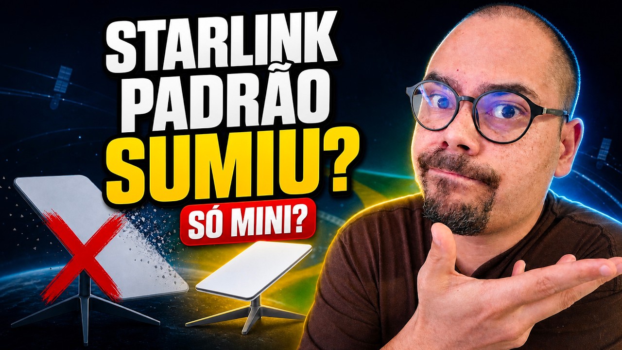 Fim da Starlink Padrão no Brasil? SAIU DE LINHA? Agora só Starlink Mini?