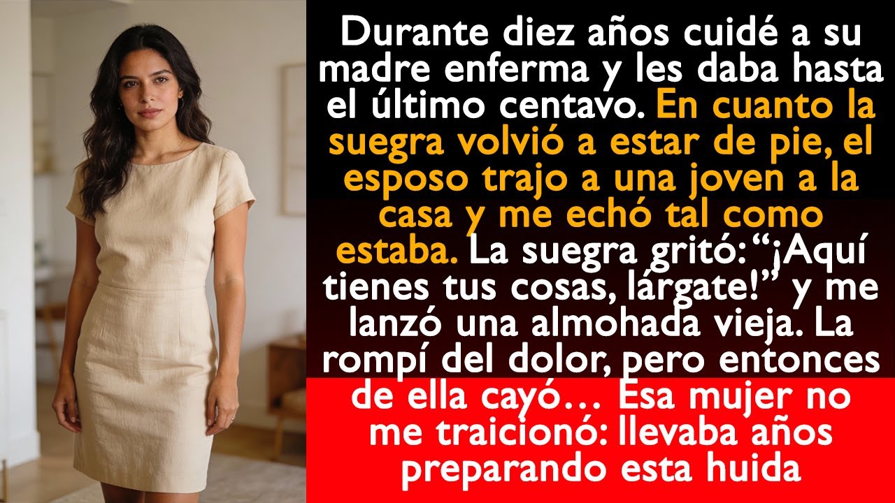 En cuanto la suegra volvió a estar de pie, el esposo trajo a una joven a la casa y me echó...
