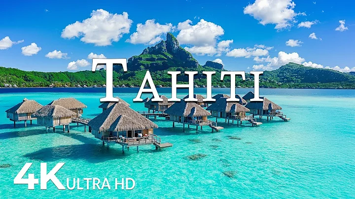 FLYING OVER TAHITI (4K UHD) - Soothing Music Along With Beautiful Nature Video - 4K Video ULTRA HD