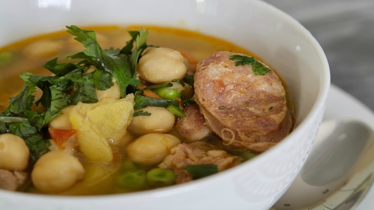 SOPA DE GARBANZOS COLOMBIANA | Cómo Hacer Sopa de Garbanzos Colombiana | SyS
