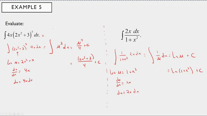 MATH180 - Section 4.5: Integration Techniques:  Substitution