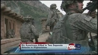 six americans killed in two separate attacks in Afghanistan