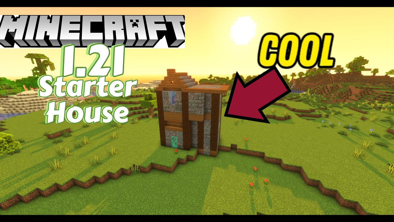 The Best Minecraft 1.21 Starter House Tutorial! - YouTube