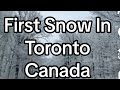 Snow walk in the neighbourhood i mississauga i canada